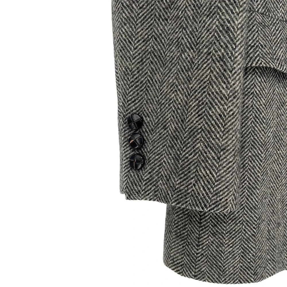 Vintage 1981 Hart Schaffner & Marx Racquet Club‎ Sport Coat 40R 100% Wool Gray